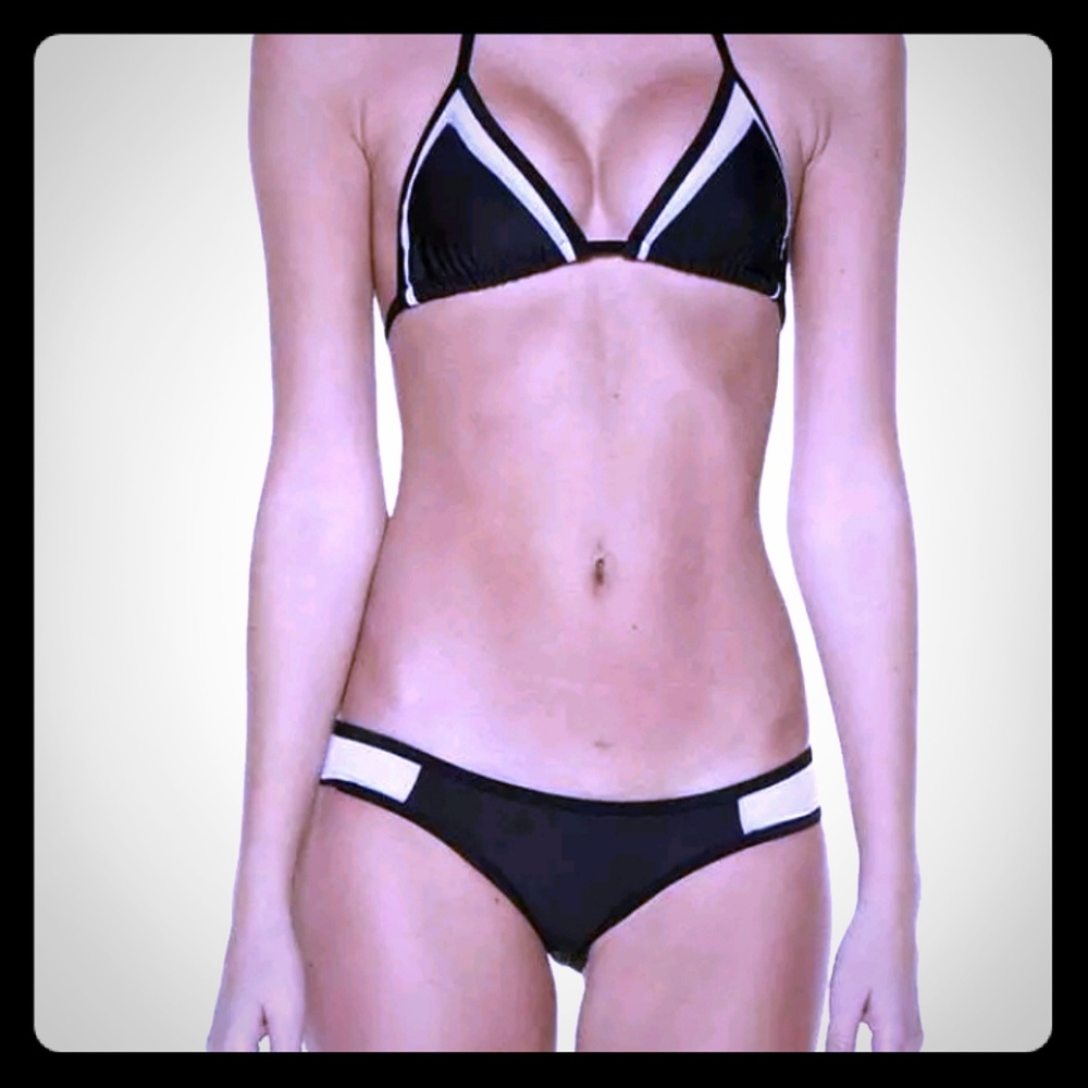 Nwt black and mesh cut out bikini BRAND NEW
